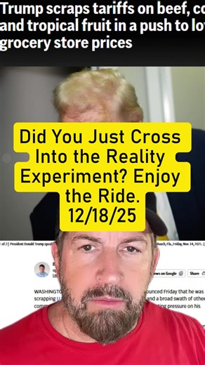 Did You Just Cross Into the Reality Experiment? Enjoy the Ride. #SimulationTheory #Philosophy #Consciousness