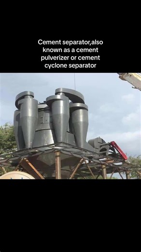 Cement separator,also known as a cement pulverizer or cement cyclone separator#industrial #cementplant #powerplant