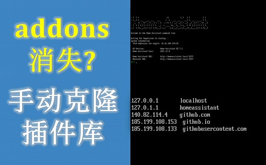 【简易教程】addons商店消失不见？进入hassio_supervisor容器内部，手动克隆一下吧！！！