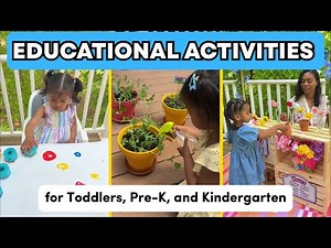 Educational Activities for Toddlers, Pre K, Kindergarten, Fun Spring Activities and Crafts