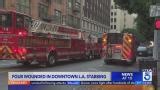 Four wounded in downtown L.A. stabbing
