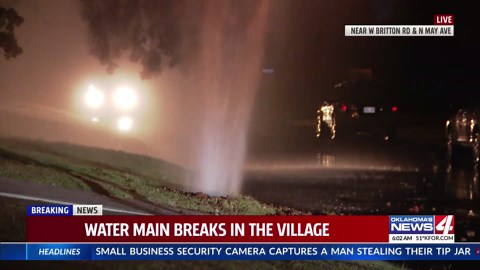 Crews battle fire at Oklahoma City auto body shop