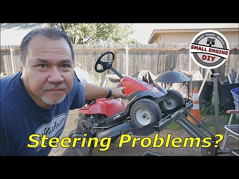Troy-Bilt TB30R Riding Mower Steering Problems
