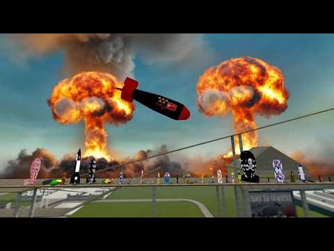 I EXPLODED MOST INSANE AND DANGEROUS BOMBS IN GARRY’S MOD! #garrysmod#atomicbomb #explosion#bom