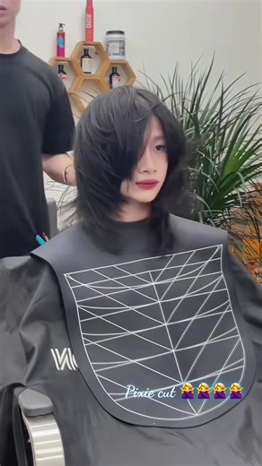 Wolfcut 🐺 ===> pixie 🧚 Hiệu ứng chuyển đổi kiểu tóc chỉ có tại hb hair #pixiecut #cátinhstyle #tocngan #tocđẹpthaibinh #hbhairstylist