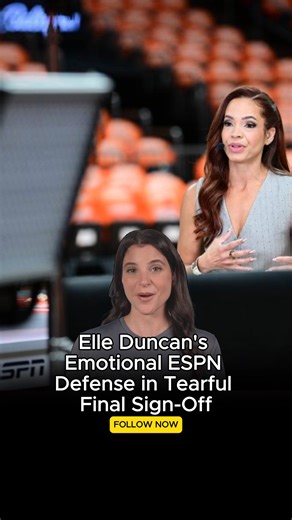 NY Pulse on Instagram: "Elle Duncan delivers impassioned defense of ESPN in final moments with network Elle Duncan went out with a bang in her ESPN farewell on Tuesday. After a decade at the Worldwide Leader, Duncan hosted her final “SportsCenter” show before heading to Netflix and offered a few final words in defense of her company, which receives a wide range of ongoing criticisms. “Before I leave this desk, there is something I want to say. I see the headlines. Some are earned. Some, I believ