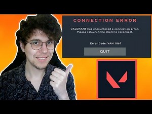 How To Fix Error VAN 1067 Valorant
