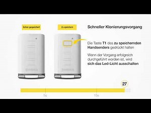Benincà Training: Anleitung für das Klonen von Festcodes, die Aktivierung von ARC-Codes.