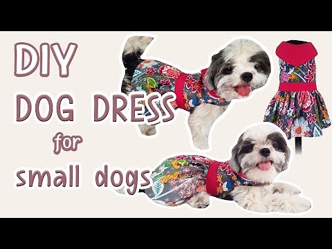 🐶DOG DRESS FOR SMALL DOGS TUTORIAL | SMALL SIZED SHIH TZU DRESS DIY | SEWING EOMMA❤️