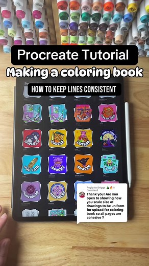 Cómo crear un libro para colorear en Procreate