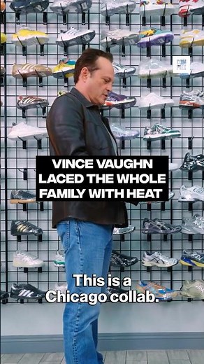Vince Vaughn laced the whole family with heat on #SneakerShopping