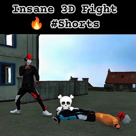 Insane 3D Fight 🔥 #Shorts #freefire #udgaming #3danimation #edit