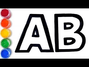 How to draw glitter Alphabet for everyone! | TOBiART