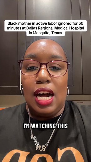 14K views · 497 reactions | 11/14/25 A Black mother in active labor was ignored in the waiting room for over 30 minutes at Dallas Regional Medical Hospital in Mesquite, Texas… then delivered 12 minutes later. This is medical racism, and it is deadly. Black mothers deserve better. #BlackMaternalHealth #MedicalRacism #BirthJustice #MesquiteTexas #DallasRegionalMedicalHospital #fyp | Cjnlegalnurse | Facebook