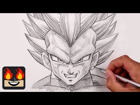 How To Draw Vegeta Ultra Ego | Dragon Ball