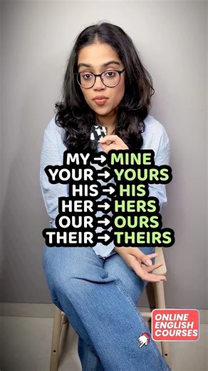 English Grammar Made Easy: Possessive Pronouns | Learn English With Ananya