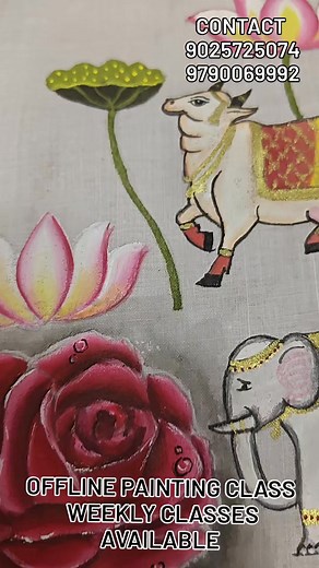 4K views · 24 reactions | Sakthi stitching studio 9025725074 9790069992 #paintingdesign #sareepaintingdesign #blousepainting #designerpainting #modelmodules #handmadebroochesblouse #fabricpainting #paintingclass #paintingblouseideas #sareefsbricpaointing #paintingideas #paintingdesignsonfabric | Sakthi stitching studio | Facebook