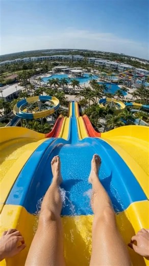 POV: From the Highest Water Slide to the Pool Below | Pure Adrenaline