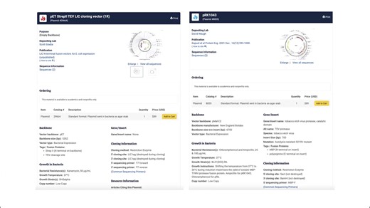 Brianna Bibel on Instagram: "Does the plasmid you ordered have 2 antibiotics listed? One might actually be for cells that plasmid is in (e.g. BL21(DE3)-RIL) which themselves have a plasmid, containing genes for tRNAs for rare codons… https://youtu.be/uUFuyu0gQ9k BL21 is the workhorse E. coli strain for recombinant protein expression. Extra things can be added and/or the bacterial genome can be modified to help optimize the cells for making various proteins. For example, you can add in extra copi