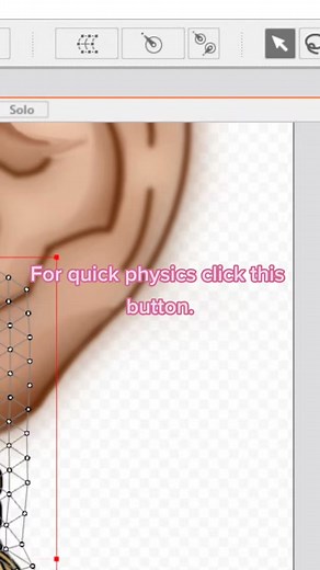 A good way to add physics to something simple. You can also use it as a starting point for more detail later. ❤ #fypシ #vtuberen #live2dcubism #live2dtips #live2dtutorial #live2d #fyp #vtubers #envtuber #physics