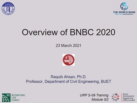 S-1_Introduction to Building Codes and Overview of BNBC 2020/ 23 March 2021