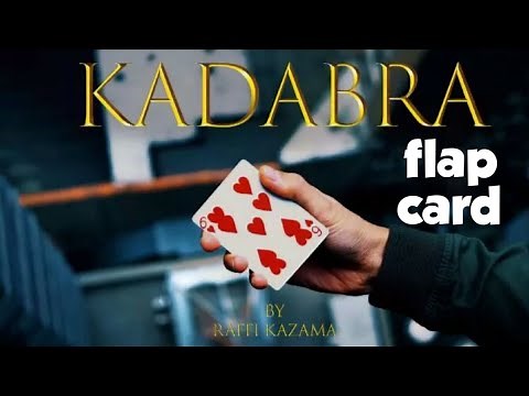 KADABRA moving pip FLAP card/magic trick