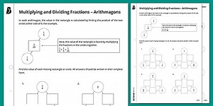 Multiplying and Dividing Fractions - Arithmagons