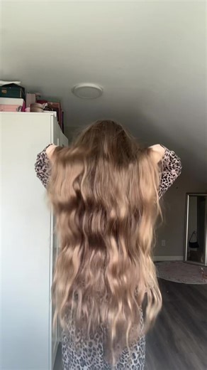 For the person who asked what my hair looks like after a loose French braid🤍