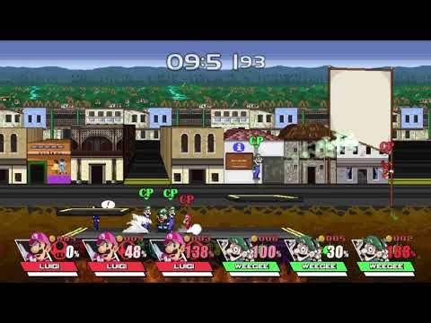 Super Smash Bros Crusade: Luigi And Luigi And Luigi Vs Weegee And Weegee And Weegee