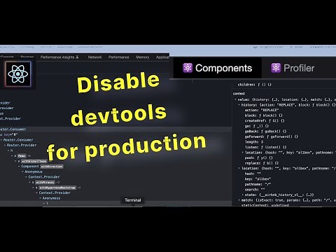 React | How to Disable devtools in Production