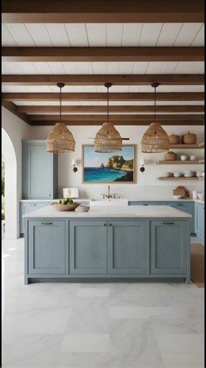 Coastal Kitchen Renovation Process | Beach-Inspired Remodel From Start to Finish #shorts