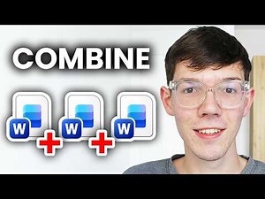 How To Merge Word Documents Into One - Combine