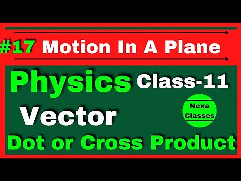 Dot and Cross Product of Vectors Class 11 Physics | Scalar & Vector Product Chapter4 Class11 Physics