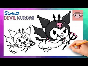 How To Draw Devil Kuromi | Halloween | Sanrio | Cute Step By Step Drawing Tutorial