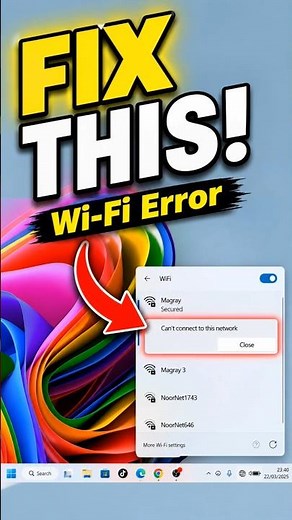 Fix "Can't Connect To This Network" Error in Windows 11 ⚡ (30-Second Fix)