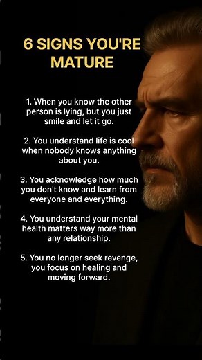 6 Signs You're Truly Mature | Psychology Facts About Maturity