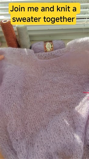 I am knitting a raglan sweater from the top down.