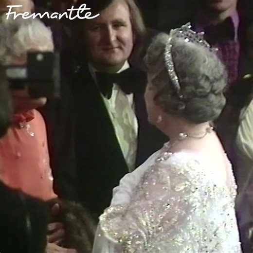Queen Elizabeth the Queen Mother and Princess Alexandra arrive for the Royal Film Premiere of 'The Slipper and the Rose’ in London's Leicester Square in 1976. | Thames TV Archive