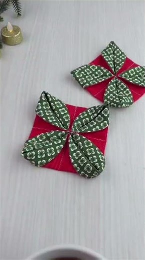 Can’t Keep Up with Orders—This Christmas Fabric Coaster Sewing Pattern Is Breaking the Internet!