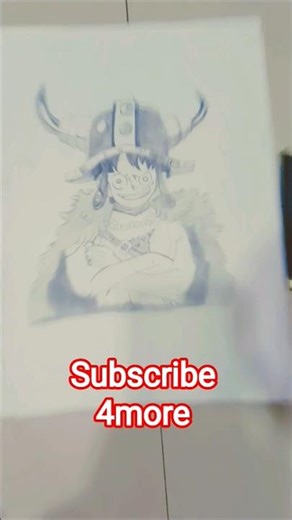 How to draw Luffy 🐵 D 🐒Monkey | Inving 🤠 #shorts #shortsfeed