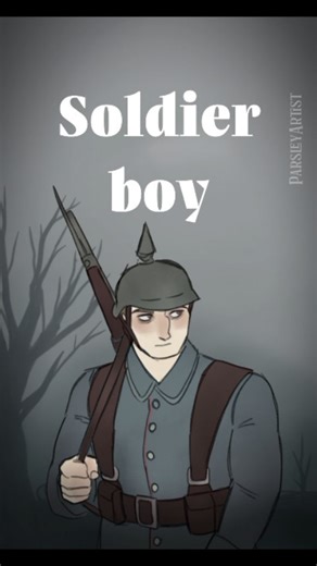 ParsleyArtist on Instagram: "Monty never wanted to enlist in the army, his parents pressured him to become a soldier and 'defend' his country. After being wounded in combat, Monty lost his leg and was left with burn scars all over his face and body. He was just a boy from the countryside left to die. ( A little bit of Monty's past! Don't worry he'll be fine 😝 ) Oc Monty by 👉 @quinndecker214 #soldierboy #TheLadyinRed #monty #artreels #arttrends #reelsinstagram #arttrends #ww1 #digitalart #artis