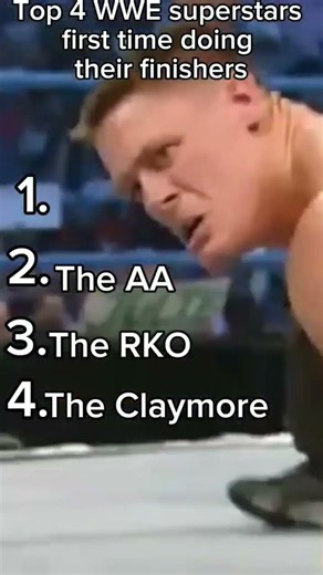 Top 4 WWE wrestlers doing finishers for the first time #wwe #edit #entertainment #shorts