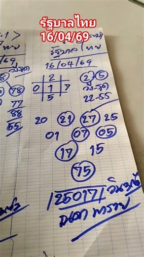 Thai Government Lottery Tips 🇹🇭 A combined formula targeting 74-47 🎉 16/04/69 Fingers crossed! #T...