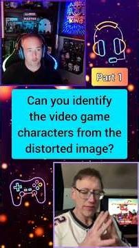 Can you identify the video game character from the distorted image #nostalgia #throwback #90s #80s