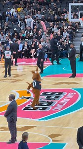 The Spurs Coyote has brought back his most classic of all his moves from the Fiesta 90’s era San Antonio Spurs games | Nestor A Acosta