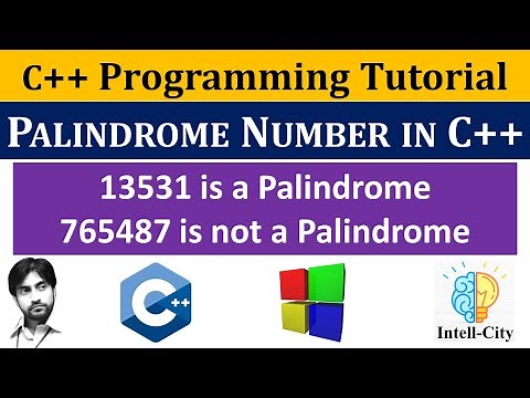 Palindrome Number Program in C++