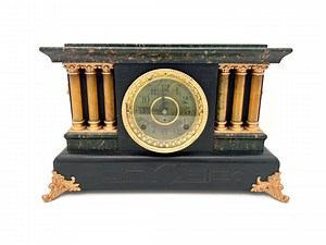 Antique Seth Thomas Wooden Mantel Clock – Faux Marble Painted Finish, Non-working - Etsy