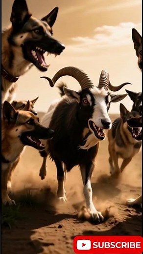 Wild Dogs attacked to Goat. #animallife #animals #wildlife