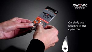 Rayovac Extra hearing aid batteries size 13. Long-lasting mercury-free zinc-air hearing aid batteries - 1.45v. (60 batteries)