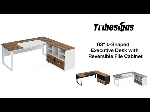 F1810X/F1963X/F1893X - Installation Guide - L-Shaped Executive Desk with Mobile File Cabinet